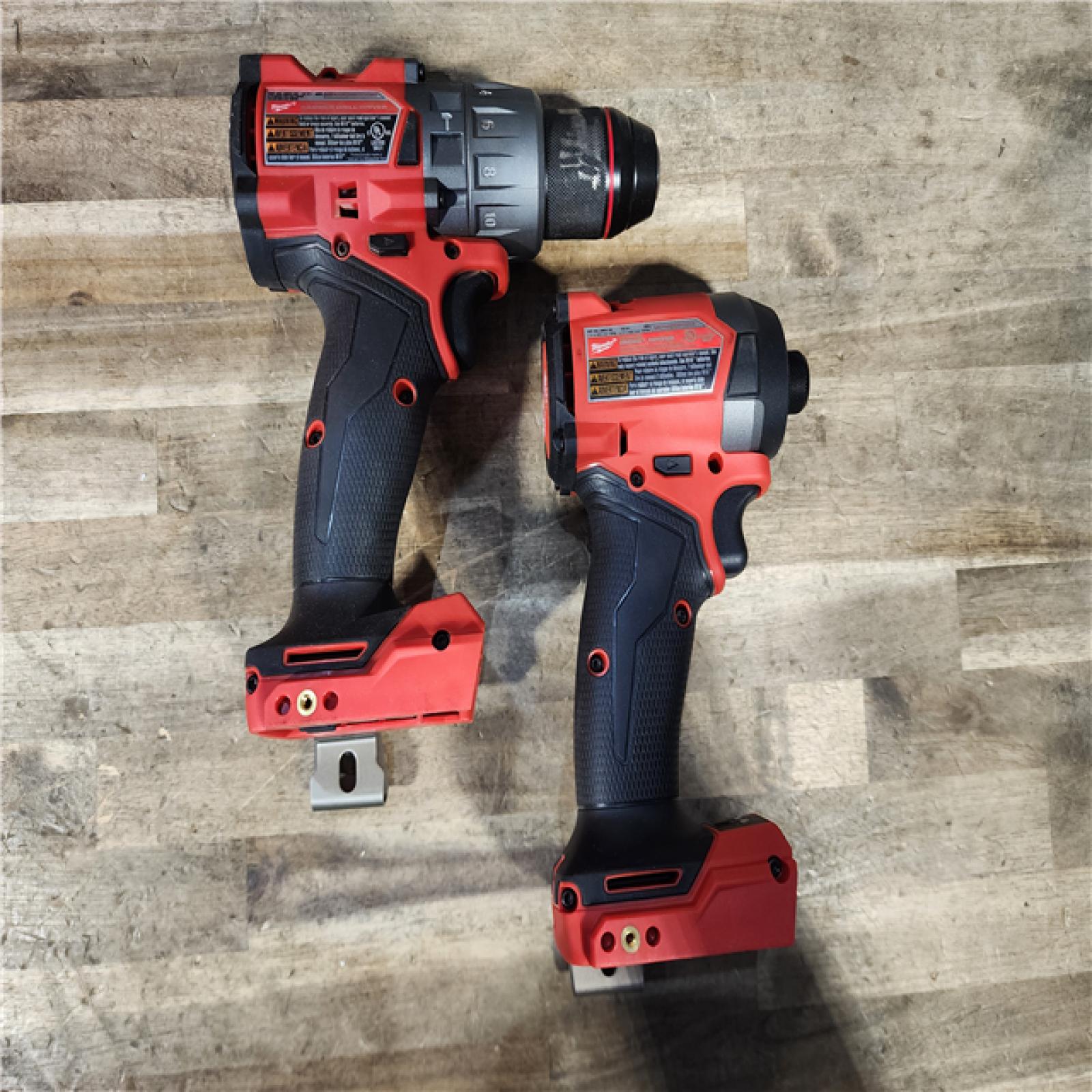 HOUSTON LOCATION - AS-IS Milwaukee FUEL 18V Lithium-Ion Brushless Cordless Hammer Drill and Impact Driver Combo Kit