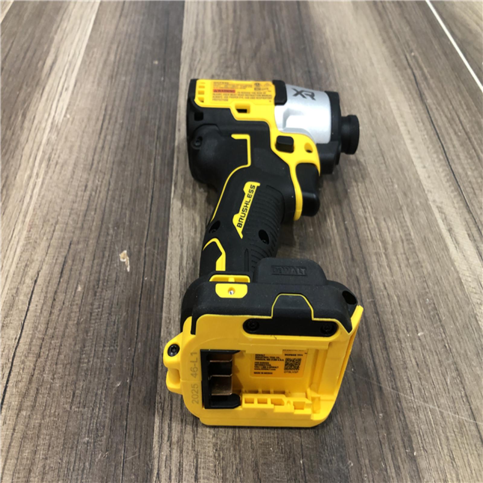 AS-IS DEWALT 20V MAX XR Cordless Brushless 1/4 in. 3-Speed Impact Driver (Tool-Only)
