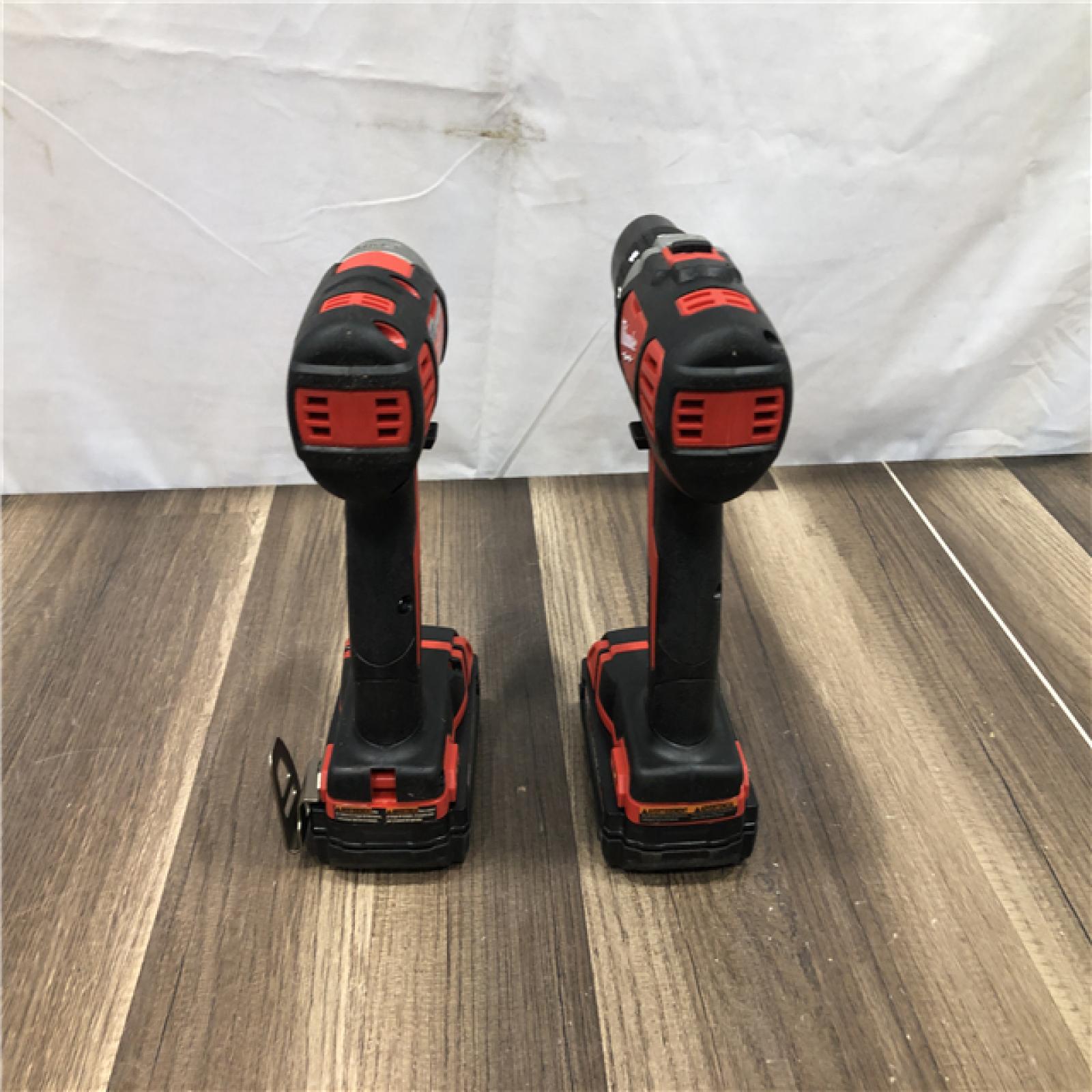 AS-IS Milwaukee 18V Lithium-Ion Cordless Drill Driver/Impact Driver Combo Kit