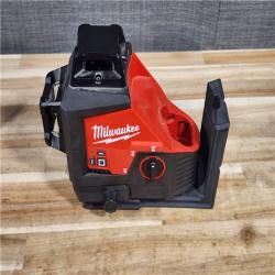 HOUSTON LOCATION - AS-IS Milwaukee 12-Volt Lithium-Ion Cordless Green 250 ft. 3-Plane Laser Level Kit