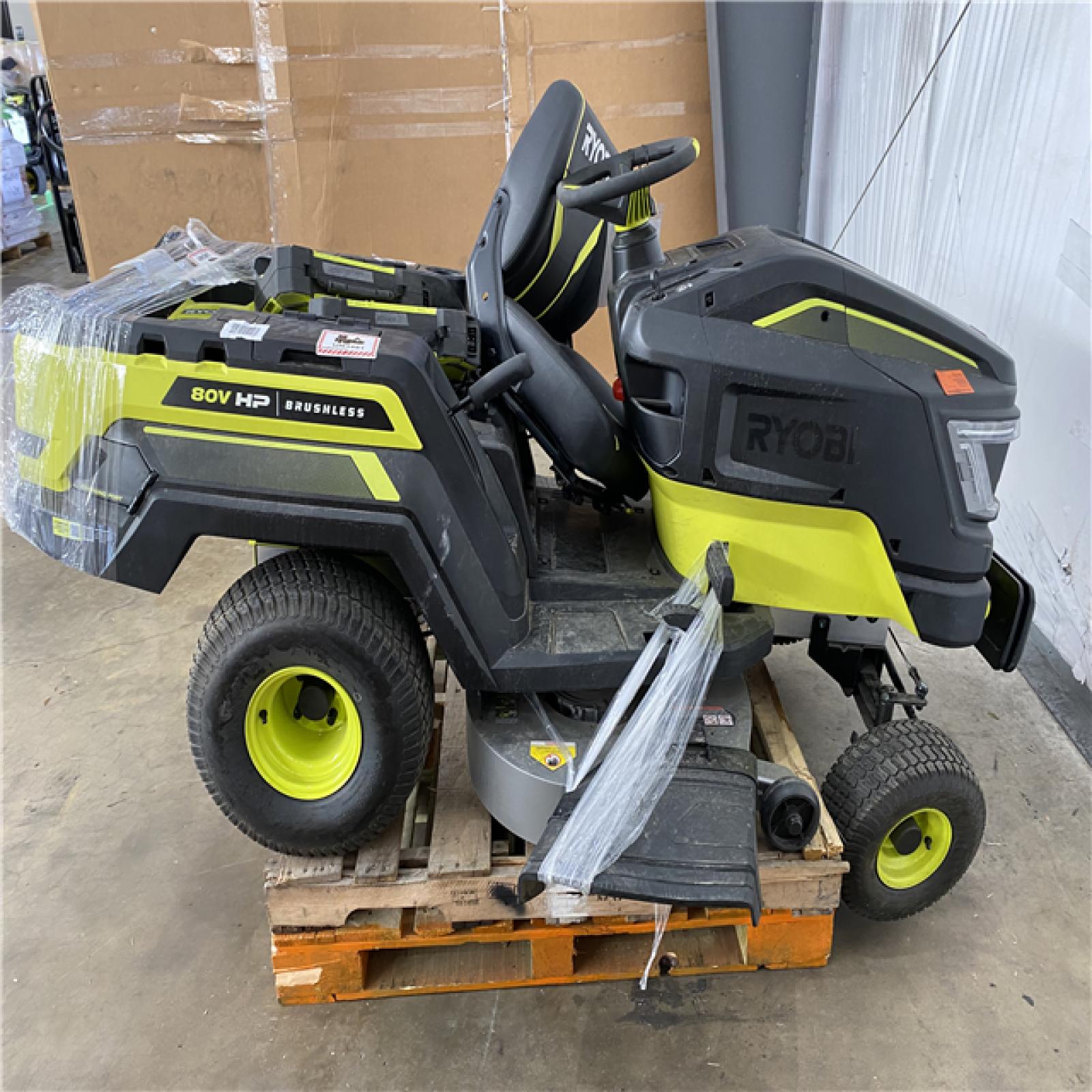 Houston Location AS IS - Ryobi 80v 30in  HP Riding Mower