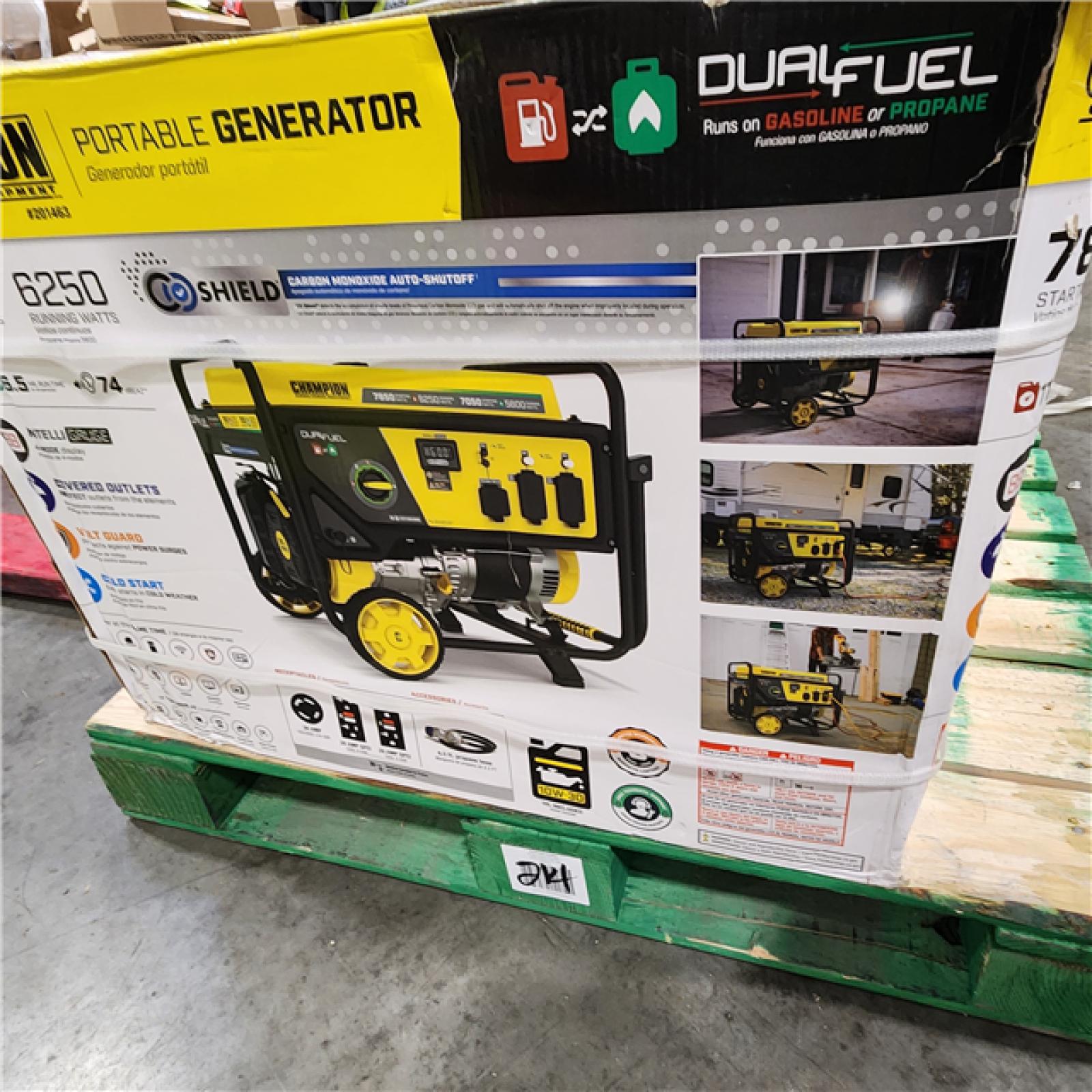 Dallas Location - As-Is Champion Power Equipment 7850/6250-Watt Gasoline Portable Generator