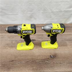 AS-IS ONE+ HP 18V Brushless Cordless 1/2 in. Drill/Driver and Impact Driver Kit W/(2) 2.0 Ah Batteries (RYOBI)