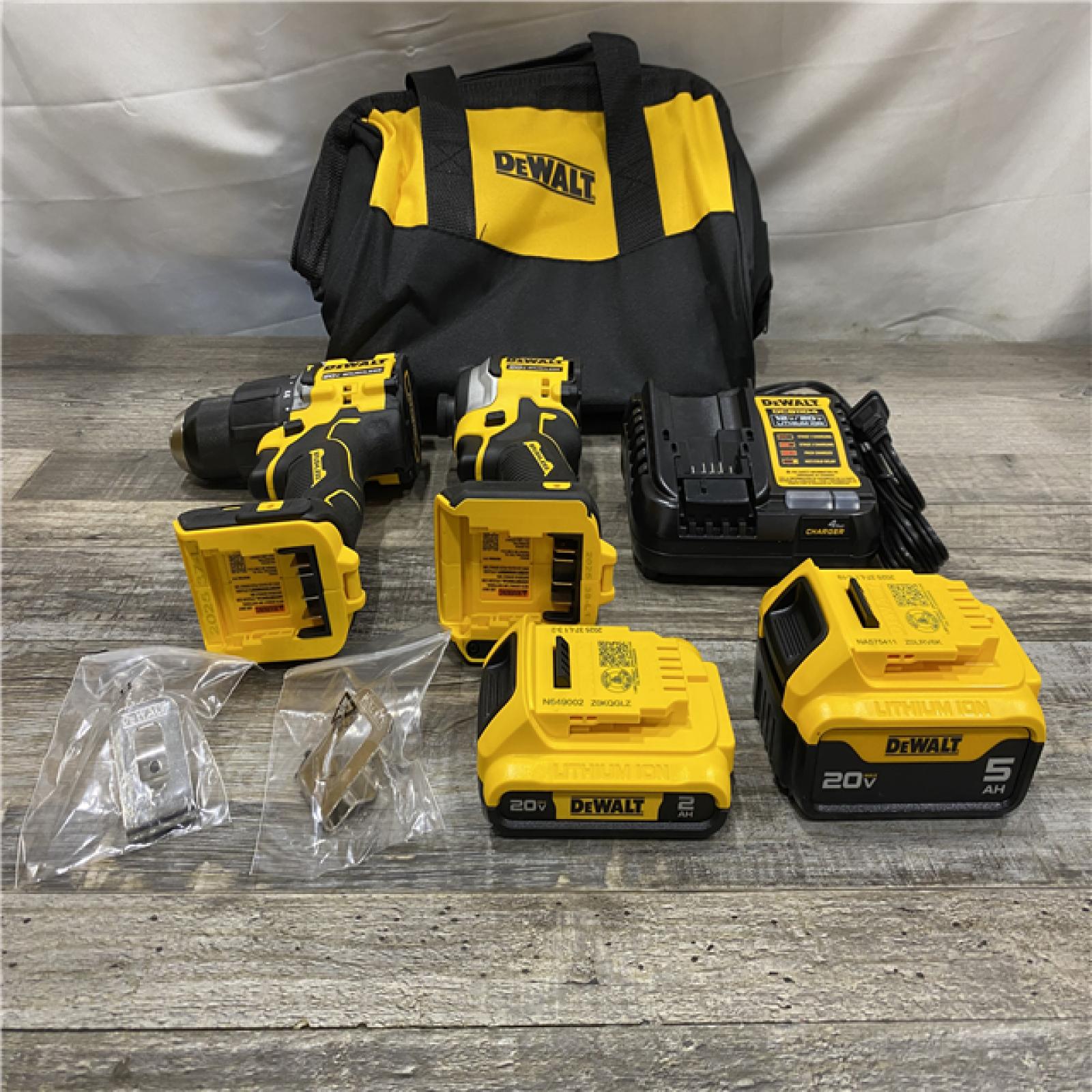 AS-IS DEWALT ATOMIC 20V MAX Lithium-Ion Cordless 2-Tool Combo Kit