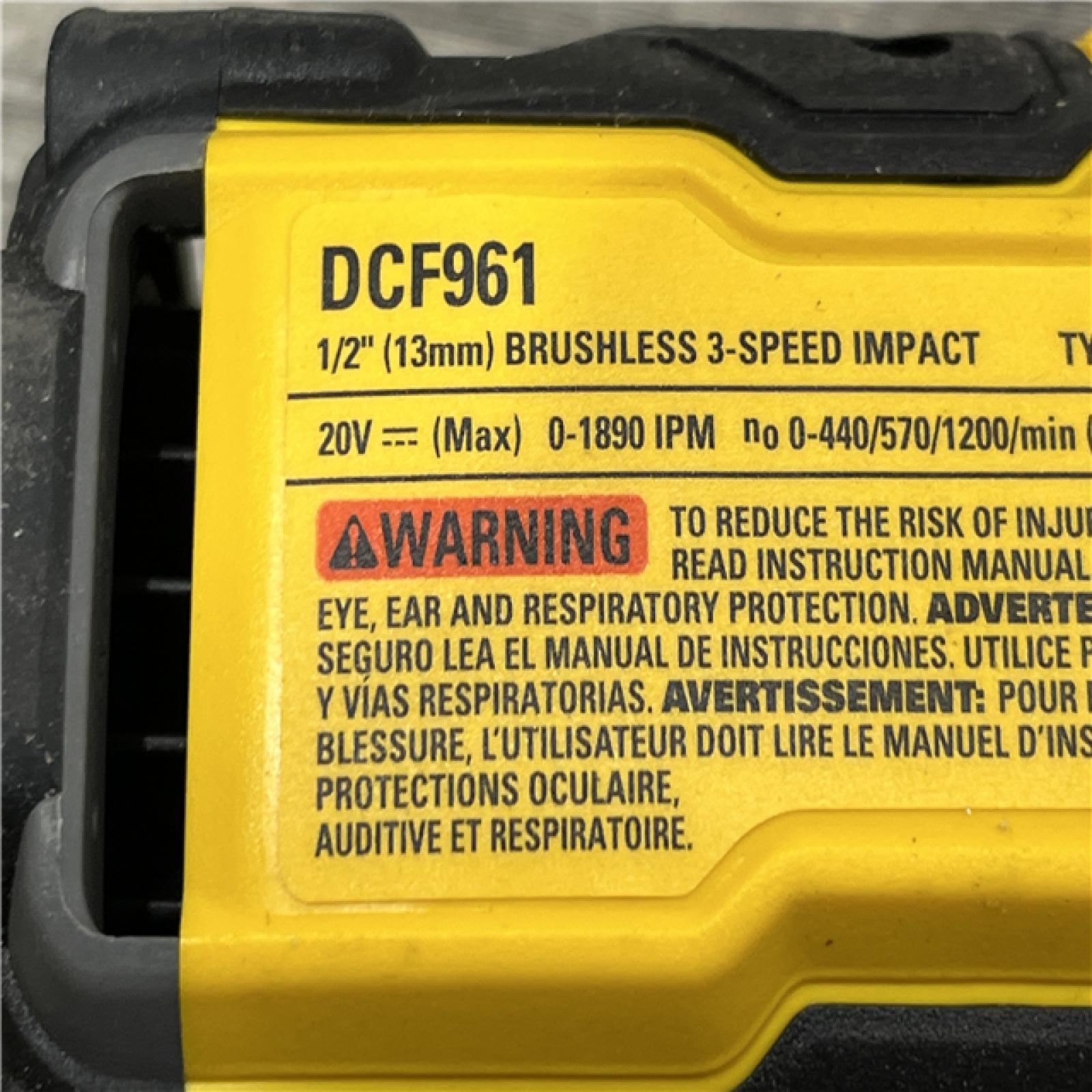AS-IS DEWALT 20V 1/2 in. High Torque Impact Wrench (Tool Only)