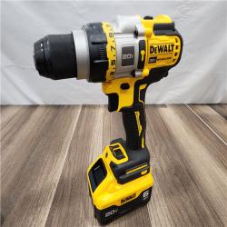 AS-IS DEWALT 20V Lithium-Ion Compact Cordless 1/2 in. Hammer Drill with 6.0 Ah Battery Pack and Charger Kit