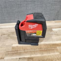 HOUSTON LOCATION - AS-IS (APPEARS LIKE NEW) Milwaukee 12-Volt Lithium-Ion Cordless Green 125 ft. Cross Line and Plumb Points Laser Level (Tool-Only)