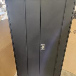 Phoenix NEW Sandusky Elite Series 46 in. W x 72 in. H x 24 in. D 22-Gauge 5-Shelf Steel Freestanding Garage Storage Cabinet in Black