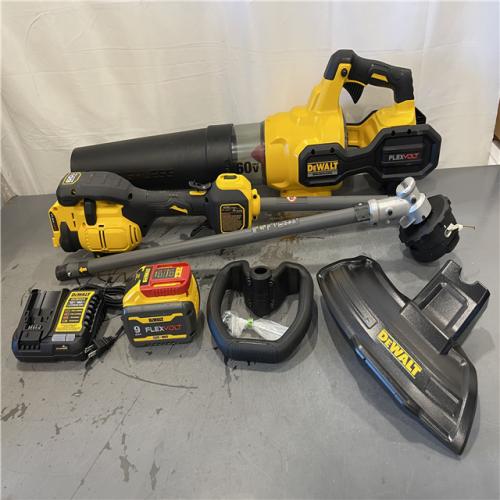AS-IS - DeWalt FLEXVOLT 60V MAX Cordless Battery Powered String Trimmer & Blower Combo Kit