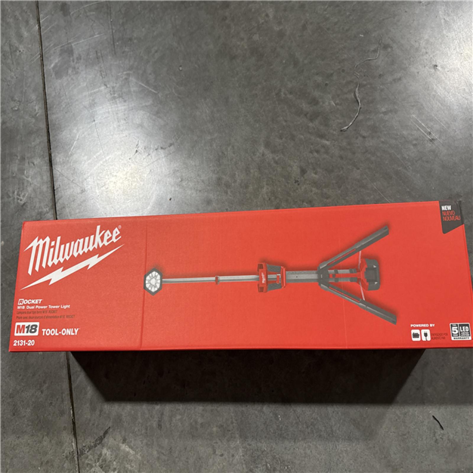 California NEW Milwaukee M18 Dual Power Tower Light (Tool Only)