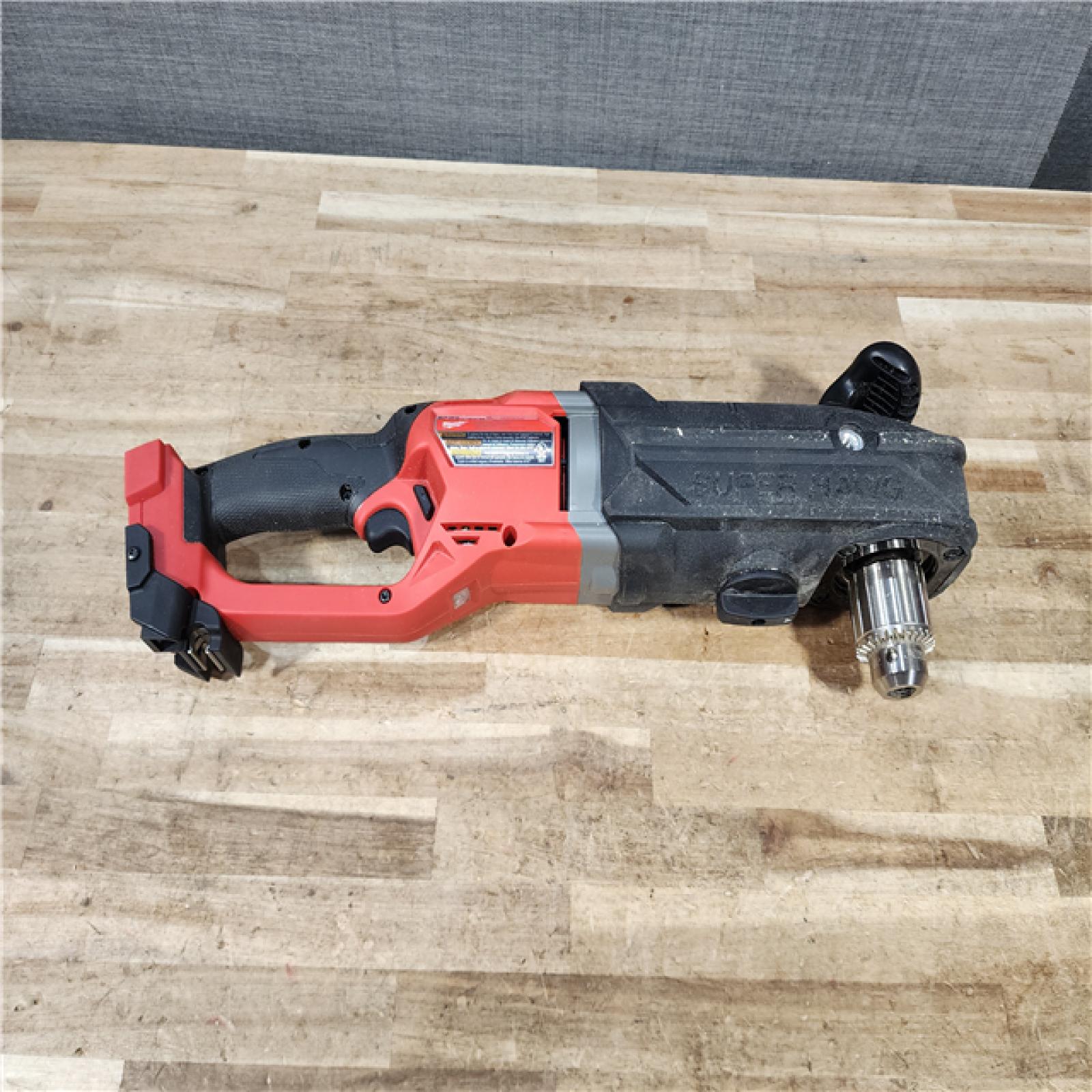 HOUSTON LOCATION - AS - IS Milwaukee FUEL 18V Lithium-Ion Brushless Cordless GEN 2 SUPER HAWG 1/2 in. Right Angle Drill (Tool-Only)
