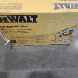 NEW  DEWALT 15 Amp Corded 12 in. Double Bevel Sliding Compound Miter Saw, Blade Wrench and Material Clamp