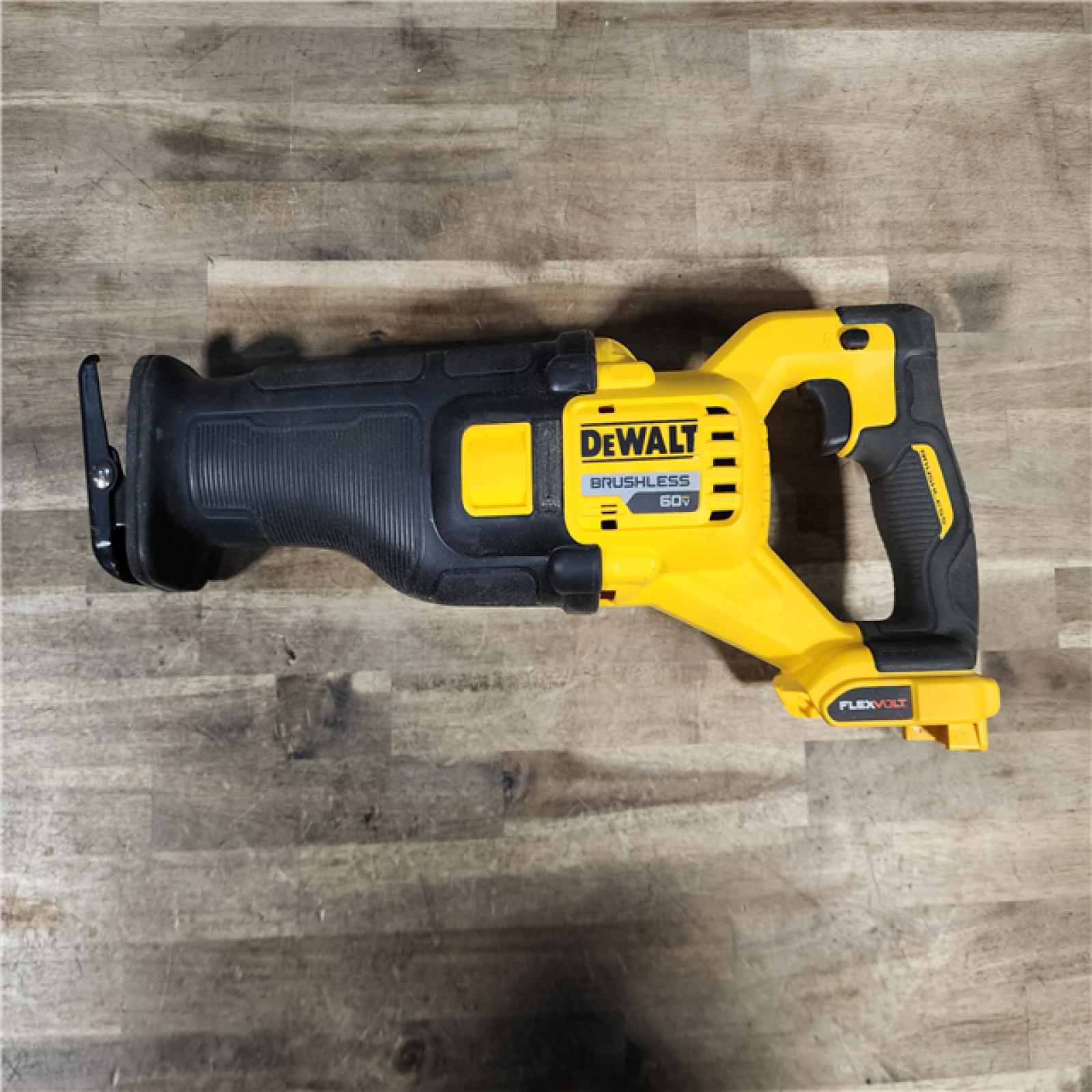 HOUSTON LOCATION - AS-IS FLEXVOLT 60V MAX Cordless Brushless Reciprocating Saw with (1) FLEXVOLT 6.0Ah Battery