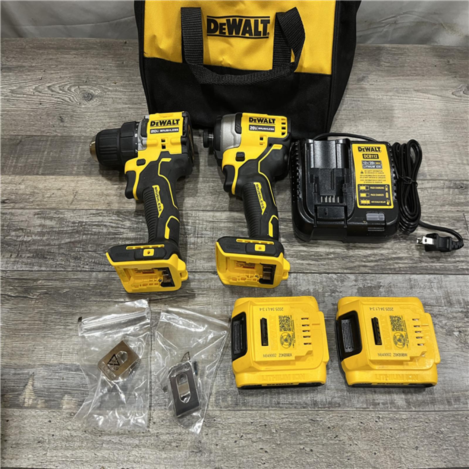 AS-IS DEWALT ATOMIC 20-Volt MAX Lithium-Ion Cordless Combo Kit
