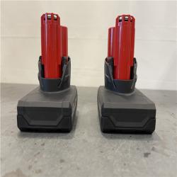 AS-IS - Milwaukee M12 12V Lithium-Ion XC High Output 5.0 Ah Battery (2-Pack) Starter Kit