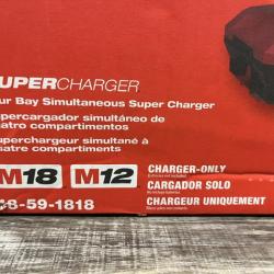 NEW - Milwaukee 12-Volt/18-Volt Lithium-Ion PACKOUT Four Bay Simultaneous Super Charger (Charger Only)