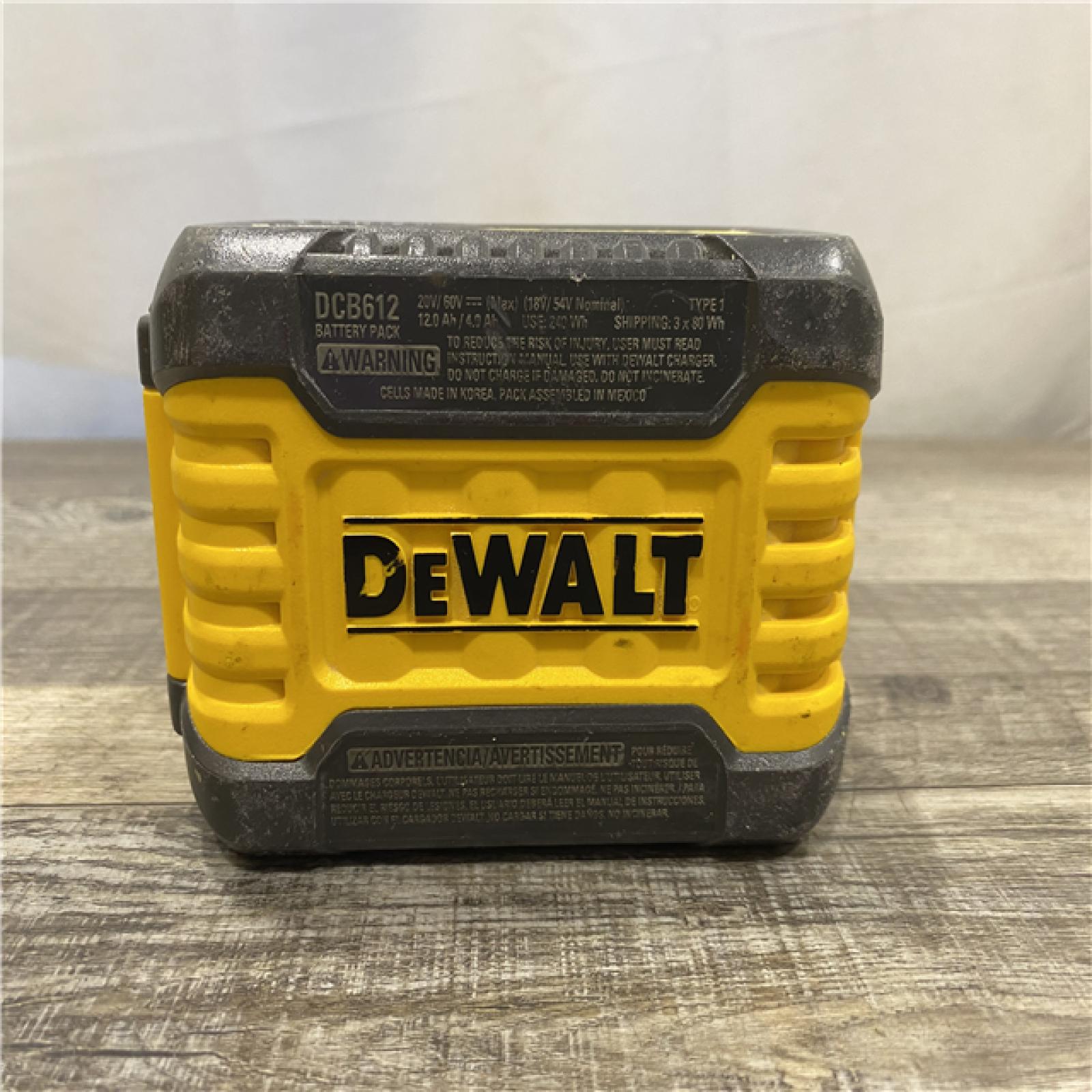 AS-IS DEWALT FLEXVOLT 20V/60V MAX Lithium-Ion 12.0Ah Battery