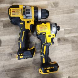 HOUSTON LOCATION - AS-IS DEWALT 20V MAX Cordless Brushless Hammer Drill/Driver 2 Tool Combo Kit with FLEXVOLT ADVANTAGE