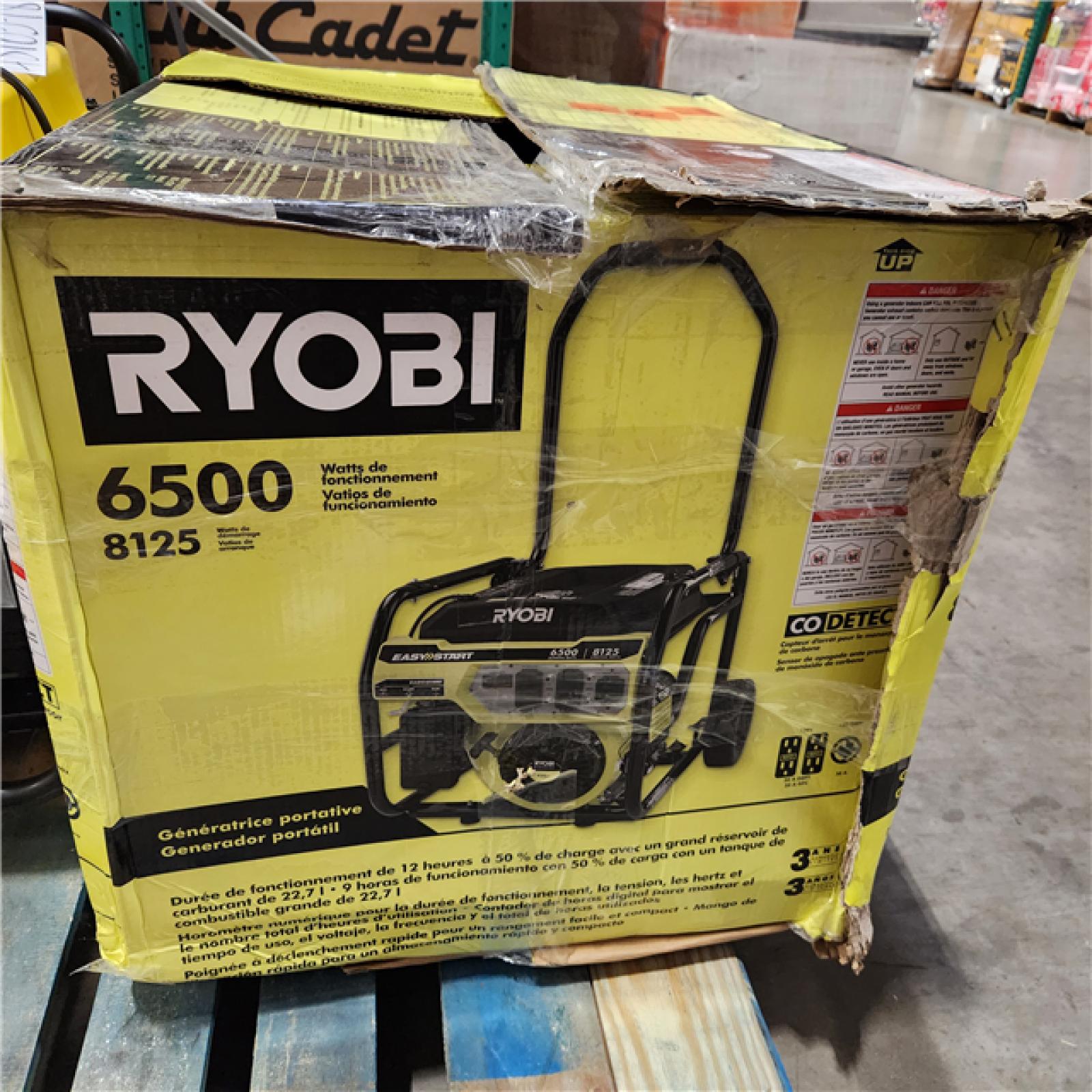 Dallas Location - As-Is RYOBI 6500-Watt Gasoline Portable Generator