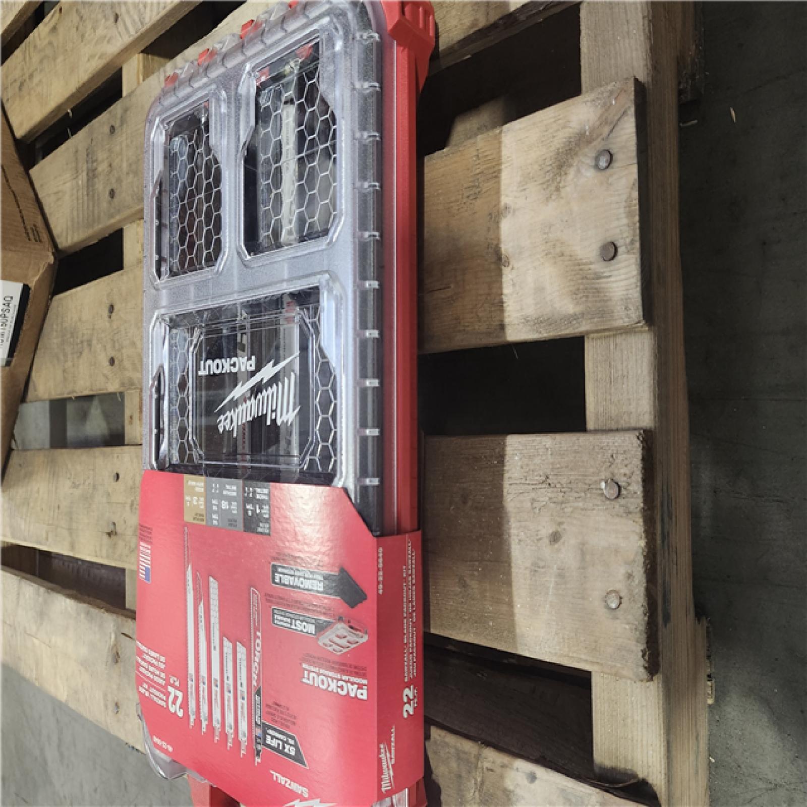 NEW! - Milwaukee PACKOUT SAWZALL Reciprocating Saw Blade Set (22-Pack) with 9 in. 8 TPI Metal Cutting NITRUS Torch Blade-(3 SETS)