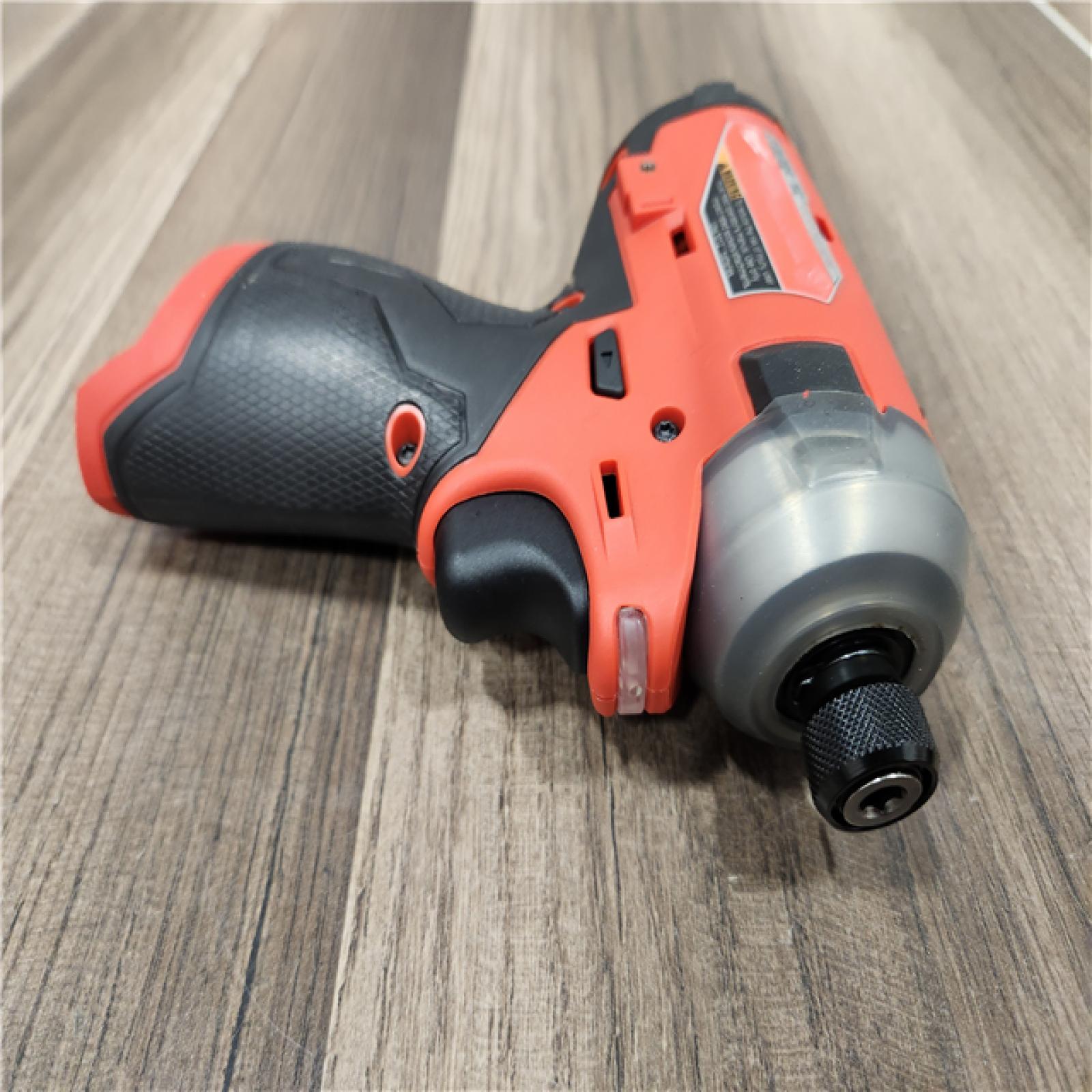 AS-IS Milwaukee M12 FUEL SURGE 12V Lithium-Ion Brushless Cordless 1/4 in. Hex Impact Driver Compact Kit W/Two 2.0Ah Batteries, Bag