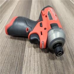 AS-IS Milwaukee M12 FUEL SURGE 12V Lithium-Ion Brushless Cordless 1/4 in. Hex Impact Driver Compact Kit W/Two 2.0Ah Batteries, Bag