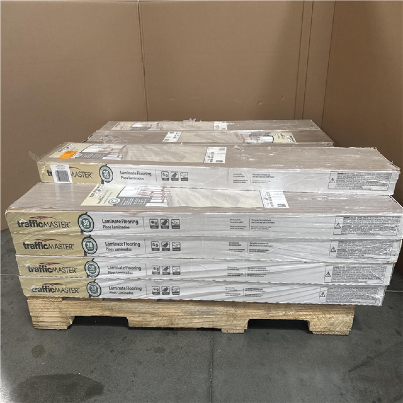 CALIFORNIA AS IS TRAFFIC MASTER LAMINATE FLOOR HOME IMPROVEMENT PALLET