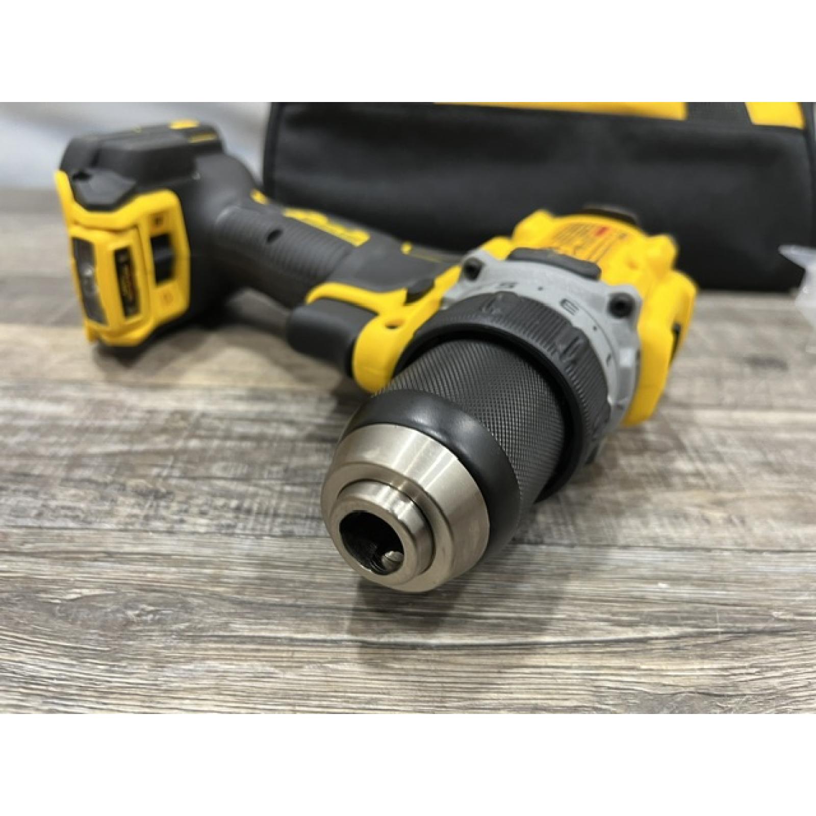 AS-IS DEWALT 20V XR Lithium-Ion Cordless Brushless 1/2 in. Drill/Driver Kit