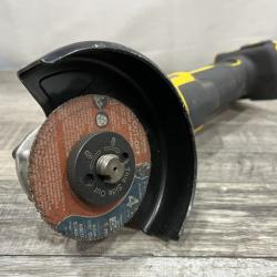 AS-IS DEWALT 20V MAX XR Cordless Brushless 4.5 in. Slide Switch Small Angle Grinder with Kickback Brake (Tool Only)