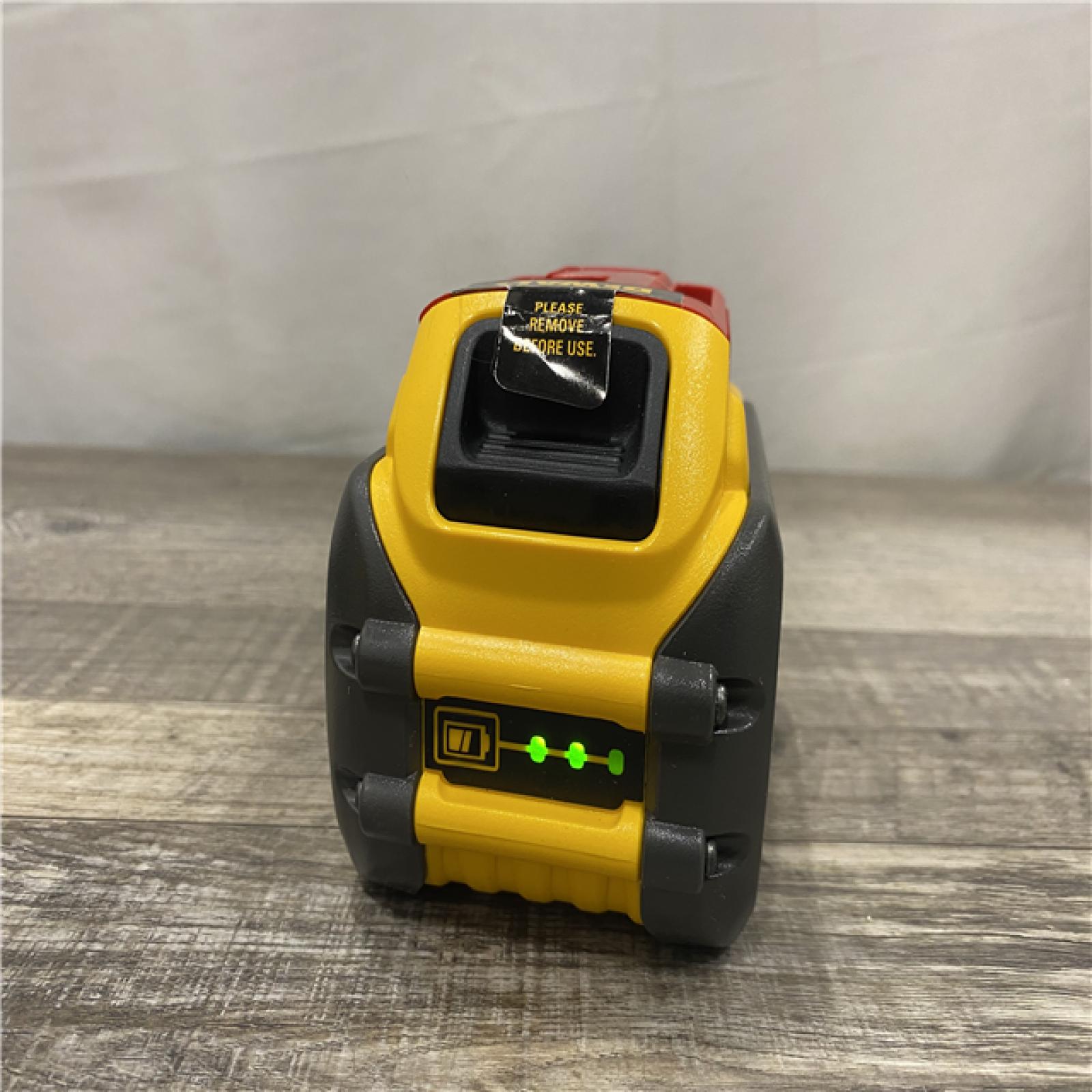 AS-IS DEWALT FLEXVOLT 20V/60V MAX Lithium-Ion 6.0Ah Battery Pack with 6 Amp Output Charger