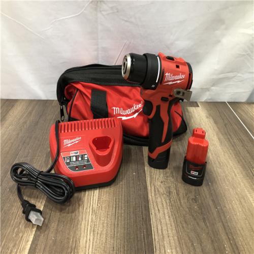 AS-IS Milwaukee 12-Volt Lithium-Ion Brushless Cordless Subcompact Brushless Drill Driver Kit