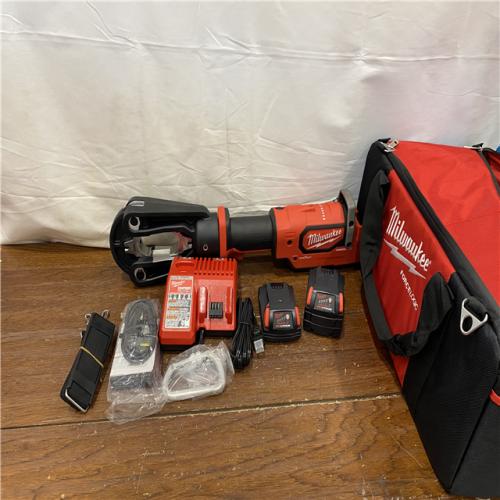 AS-IS Milwaukee 2879-22 M18 FORCE LOGIC 15-Ton Crimper 2.0Ah + 5.0 Ah Kit