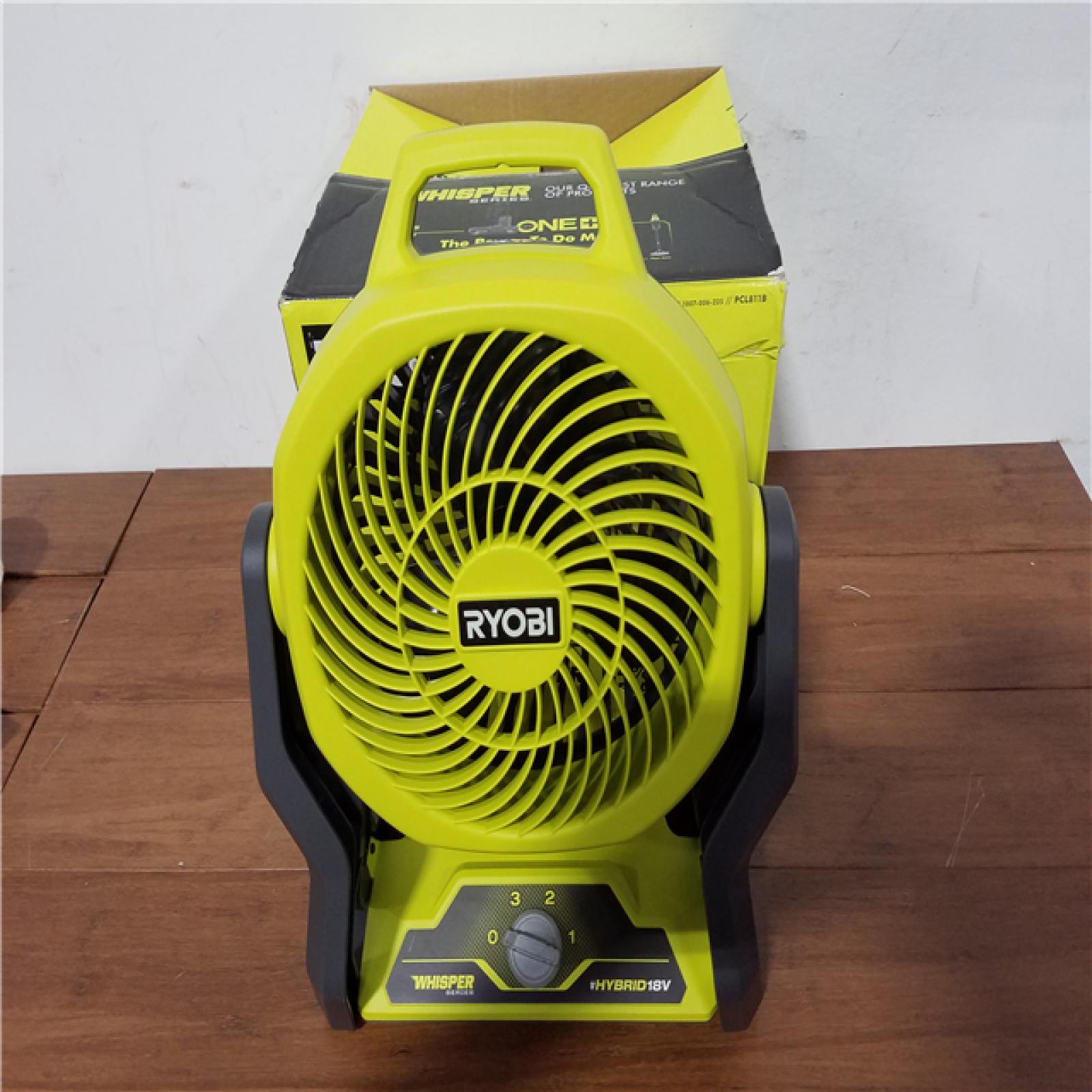 California NEW Ryobi Plus+ 18V Hybrid 7.5 Fan (Tool Only)