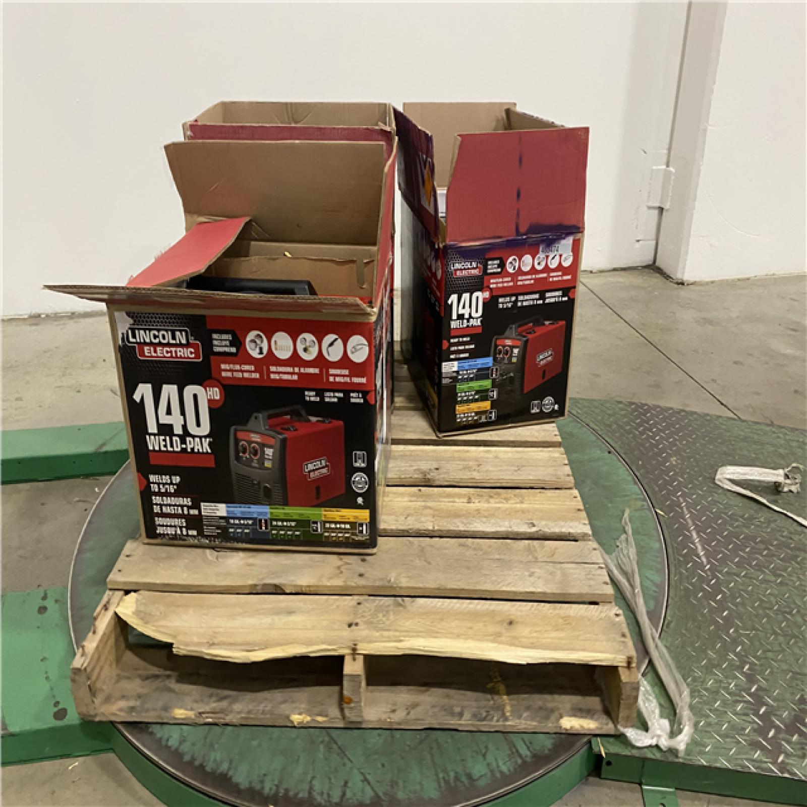 Dallas Location - As-Is Weld-Pak 140 Amp MIG and Flux-Core Wire Feed Welder (Lot Of 3)