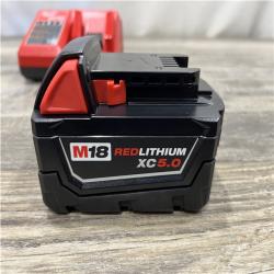 AS-IS Milwaukee 18-Volt Lithium-Ion XC Starter Kit with One 5.0Ah Battery and Charger