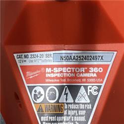 AS-IS Milwaukee 12V Lithium-Ion Corldless M-SPECTOR 360-Degree 10 ft. Inspection Camera Kit