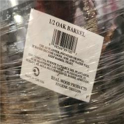 Phoenix 26 in. Dia x 17.5 in. H White Oak Wood Whiskey Barrel Pallet of 11