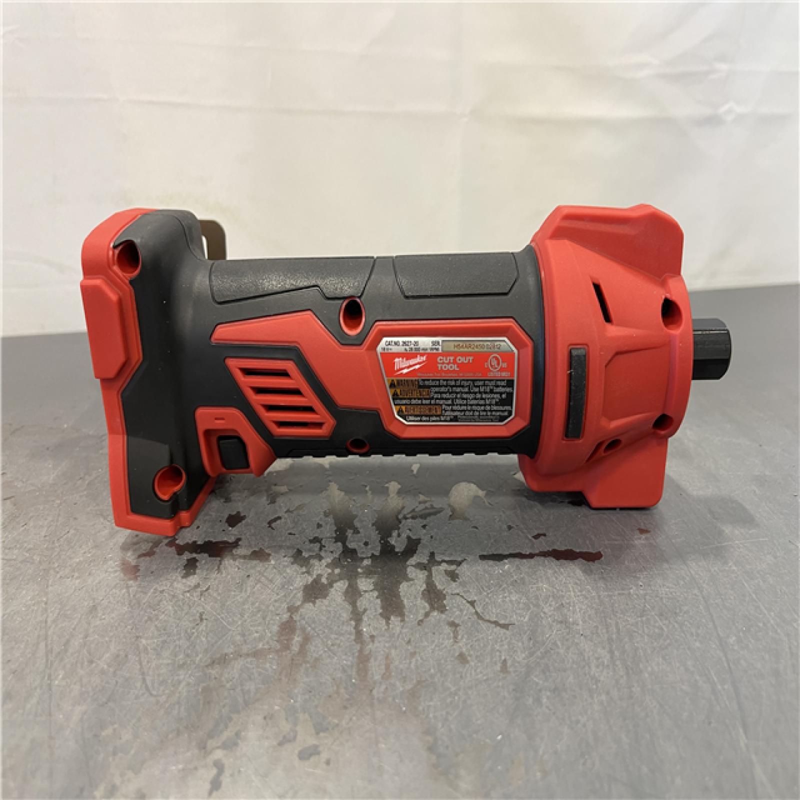 AS-IS - Milwaukee M18 18V Lithium-Ion Cordless Drywall Cut Out Rotary Tool