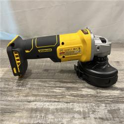 AS-IS DEWALT 20-Volt MAX Cordless Brushless 4-1/2 in. Angle Grinder with Slide Switch (Tool Only)