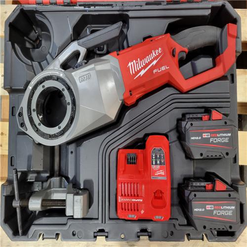 CALIFORNIA AS-IS MILWAUKEE PIPE THREADER WITH 2 BATTERIES AND A CHARGER