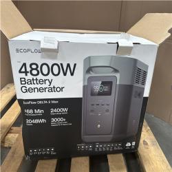 CALIFORNIA AS IS ECOFLOW 4800 WATT BATTERY GENERATOR