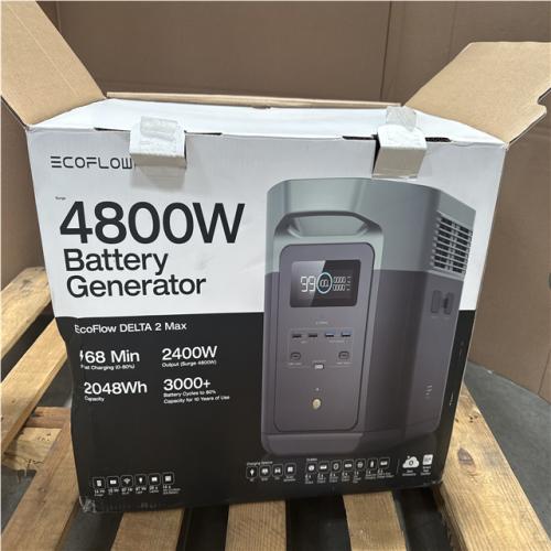 CALIFORNIA AS IS ECOFLOW 4800 WATT BATTERY GENERATOR