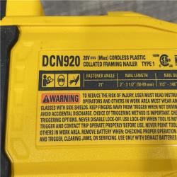 AS-IS DEWALT 20-Volt 21° Cordless Framing Nailer (Tool-Only)