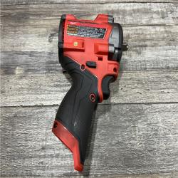AS-IS Milwaukee FUEL 12V Li-Ion Brushless Cordless Stubby 3/8 in. Impact Wrench Kit