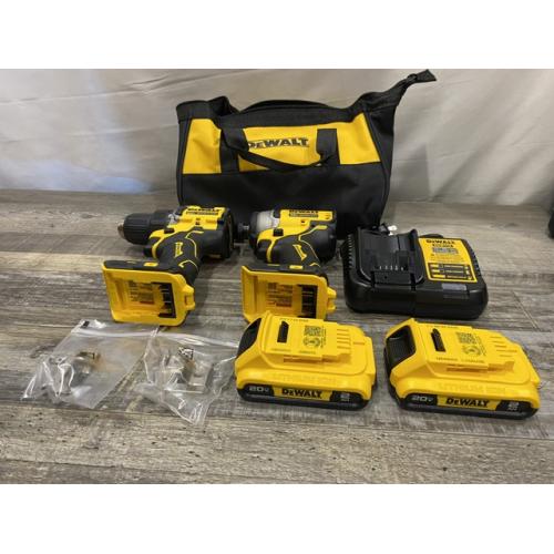 AS-IS DEWALT ATOMIC 20-Volt MAX Lithium-Ion Cordless Combo Kit