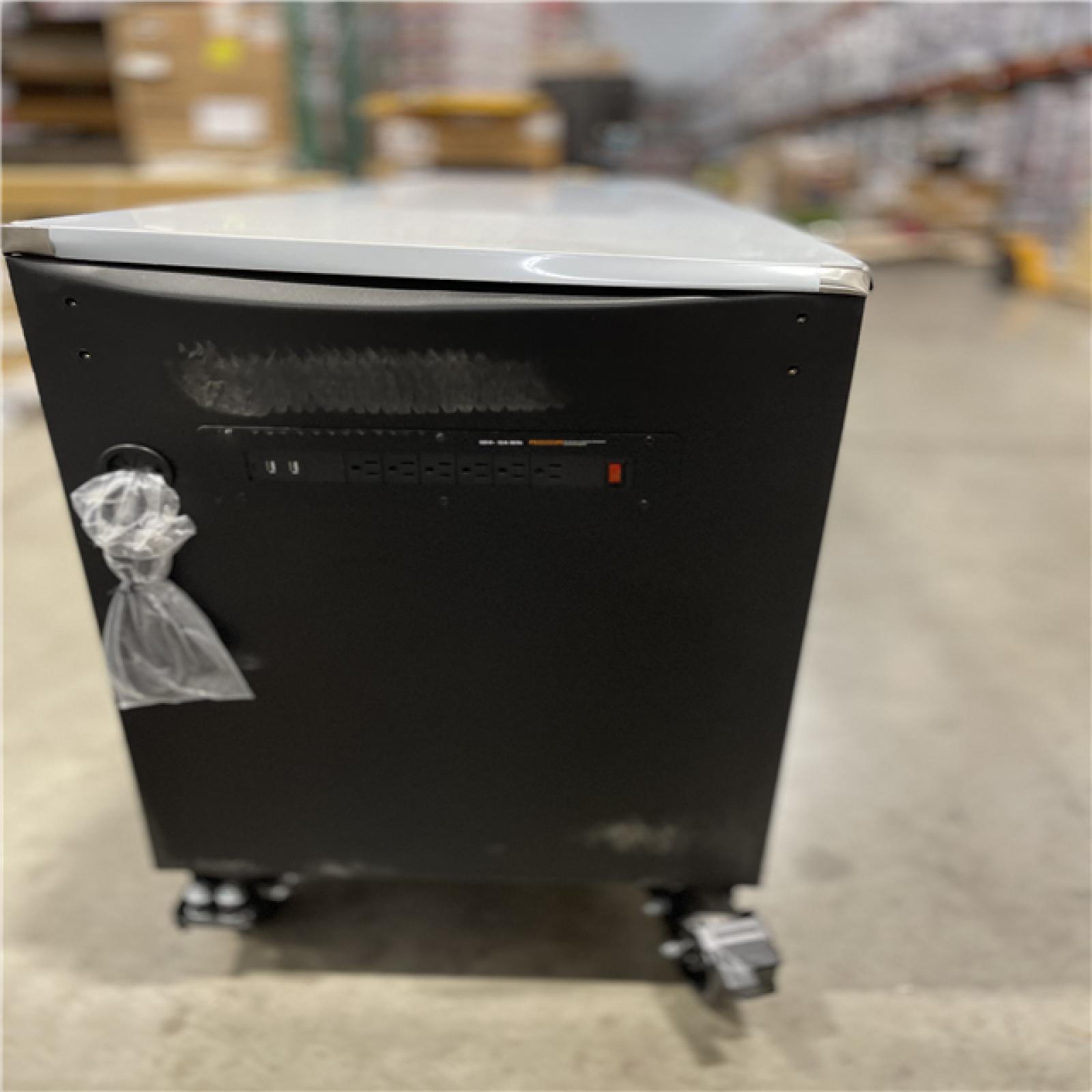 DALLAS LOCATION- AS-IS HUSKY  96 IN. W x 24 IN. MATTE BLACK MOBILE WORKBENCH