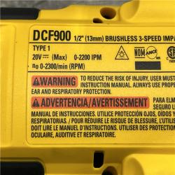 AS-IS DEWALT 20V MAX Lithium-Ion Cordless 1/2 in. Impact Wrench Kit