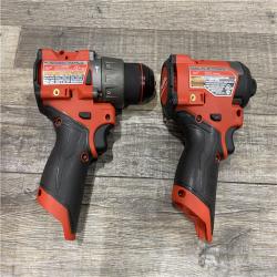 AS-IS Milwaukee FUEL 12-Volt Lithium-Ion Brushless Cordless Hammer Drill and Impact Driver Combo Kit