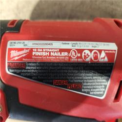 HOUSTON LOCATION - AS-IS Milwaukee M18 FUEL 18-Volt Lithium-Ion Brushless Cordless 16-Gauge Straight Finish Nailer (Tool Only)