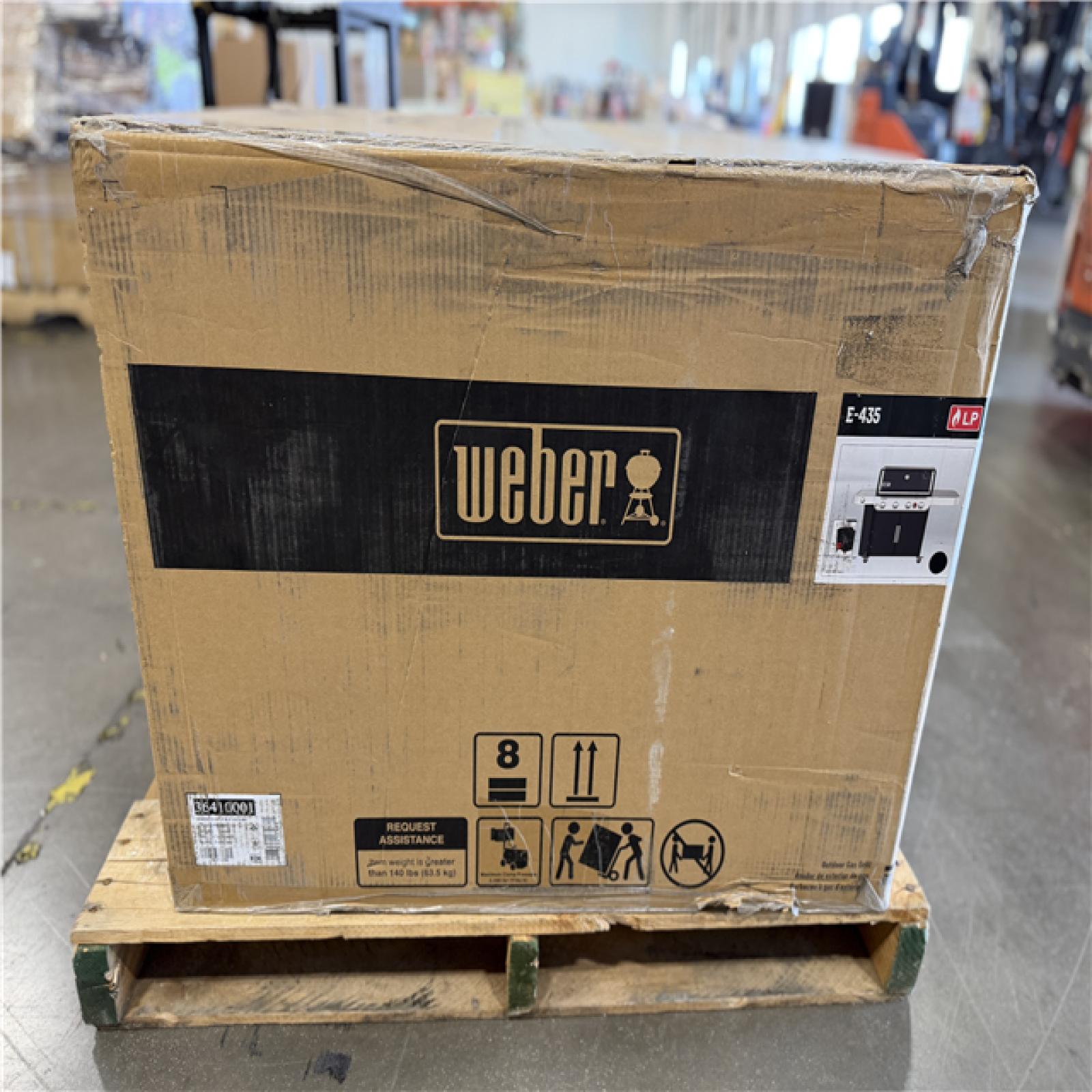 DALLAS LOCATION - WEBER Genesis E-435 4-Burner Liquid Propane Gas Grill in Black with Side Burner